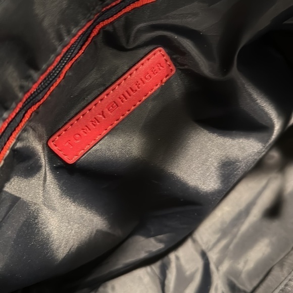 Tommy Hilfiger Classic Stripe Tan Logo Print Tote Bag - Picture 6 of 7